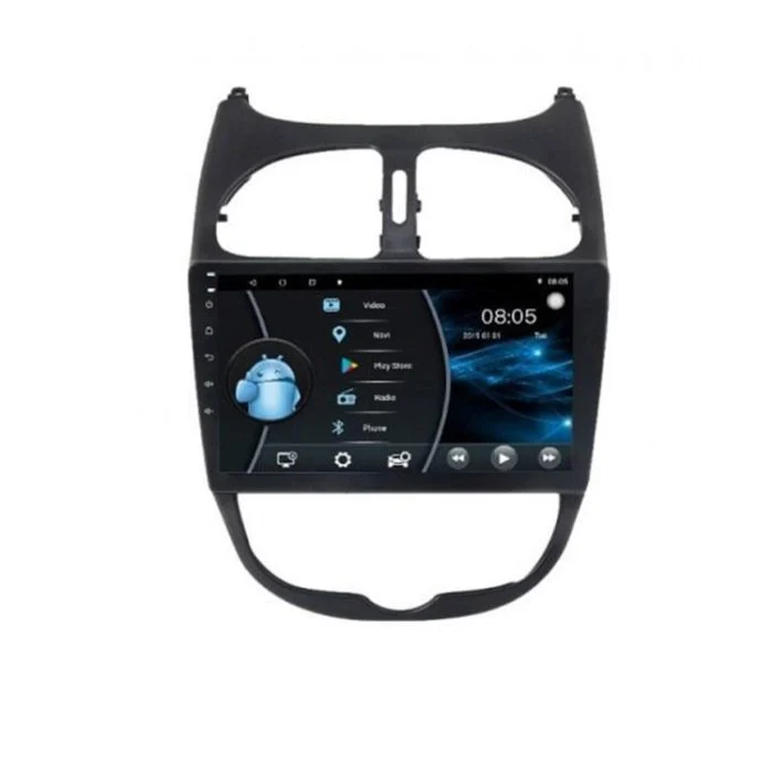 مانیتور اندروید خودرو پژو 206 ناکامیچی مدل NAM5260 A9Z اورجینال