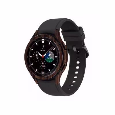 برچسب ماهوت طرح Dark Walnut Wood مناسب برای ساعت هوشمند سامسونگ Watch4 Classic 42mm