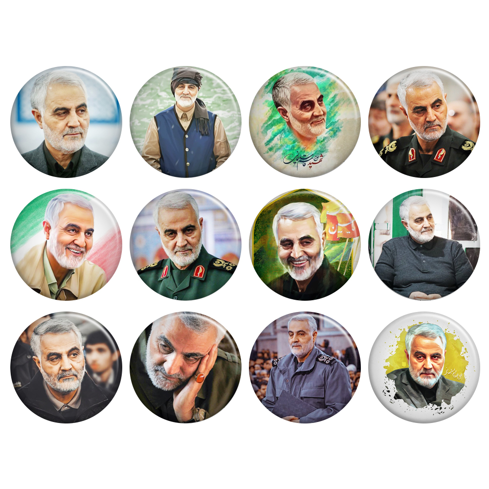 پیکسل گالری باجو طرح سردار شهید حاج قاسم سلیمانی کد 139 مجموعه 12 عددی