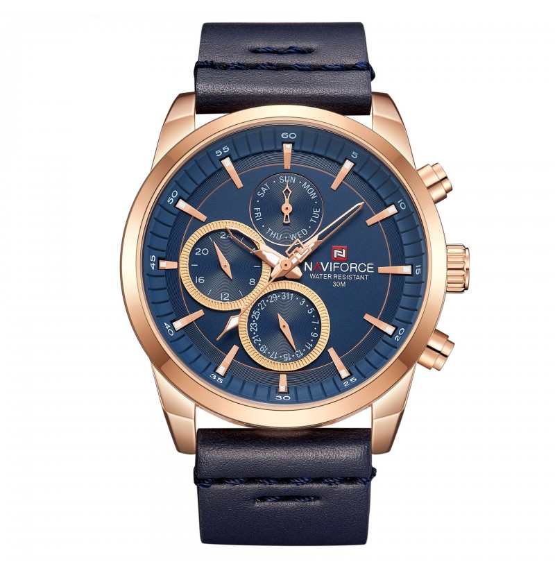 ساعت ناوی فورس مردانه سورمه ای مدل 9148 Naviforce