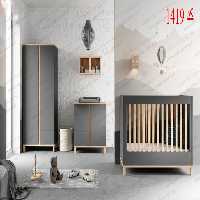 سرویس خواب نوزاد کد 1419 شامل تخت/کمد/دراور
