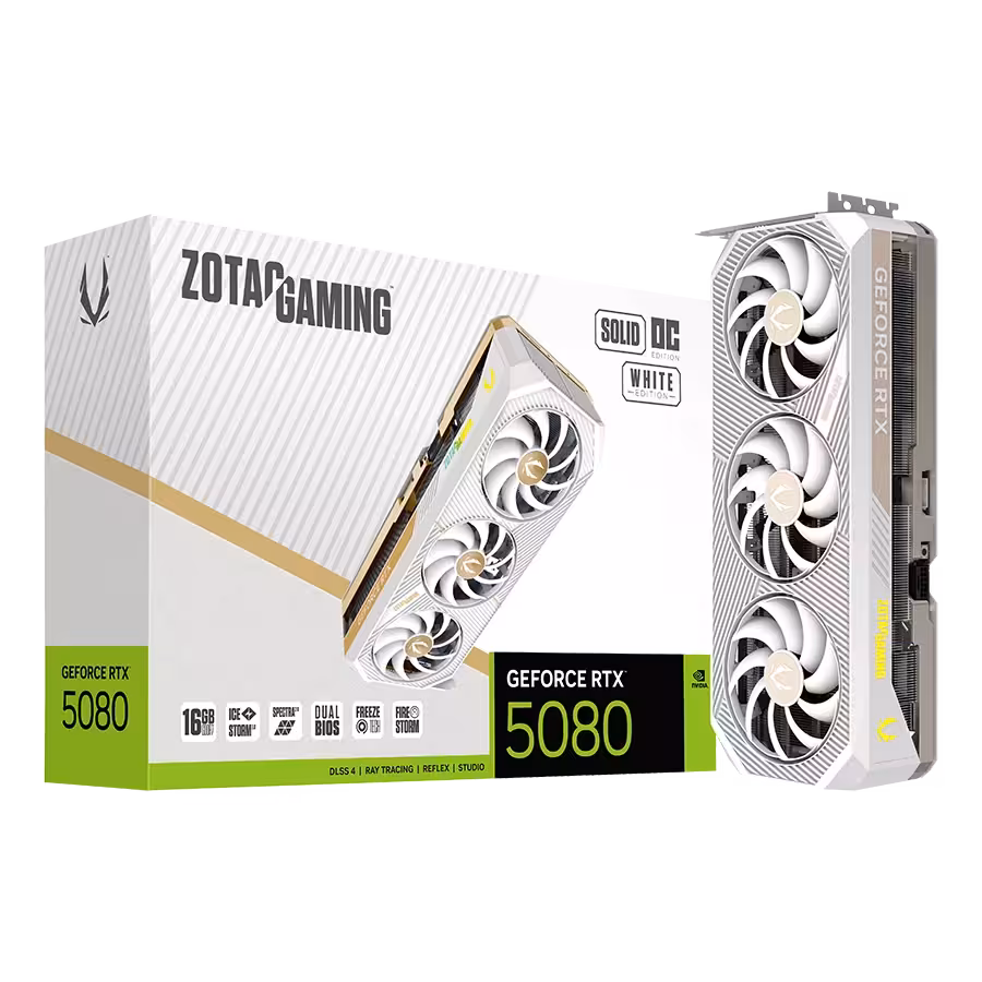 کارت گرافیک زوتک Gaming RTX 5080 SOLID 16GB OC White | فروشگاه تکاف