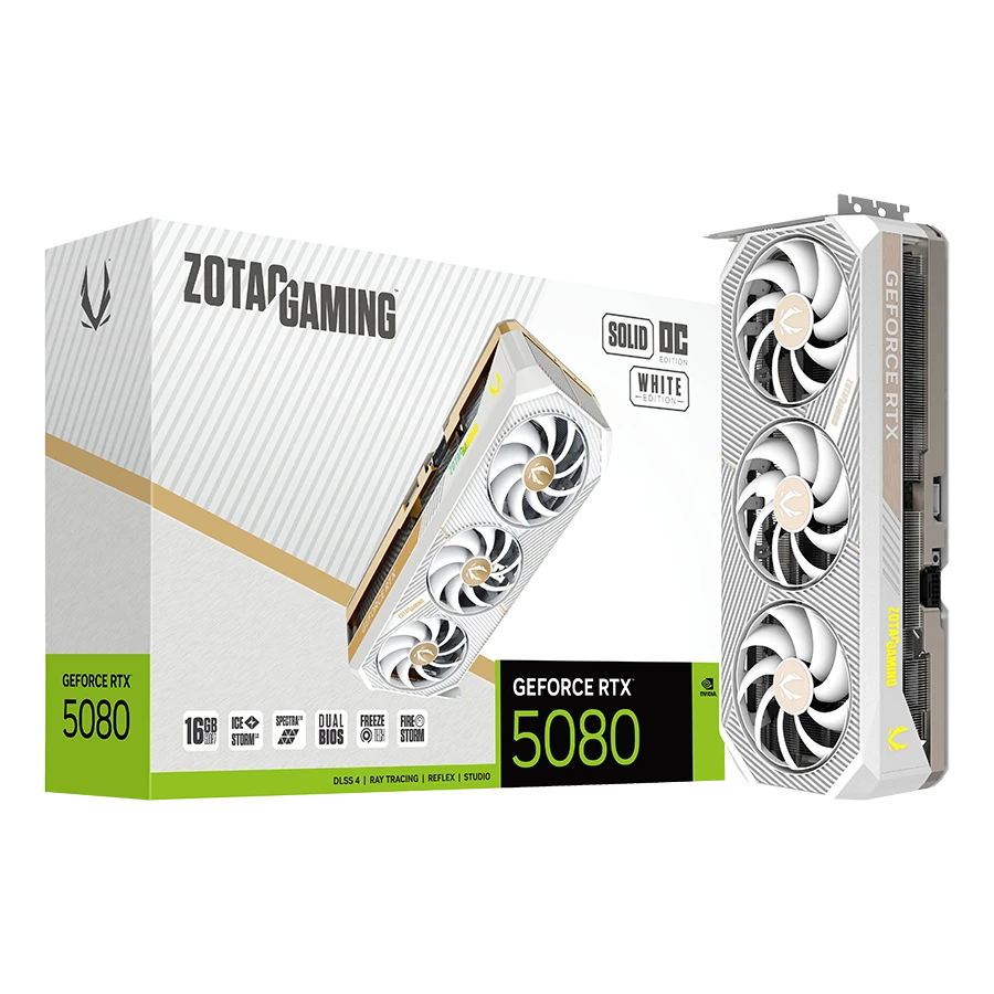 کارت گرافیک زوتک Gaming RTX 5080 SOLID 16GB OC White | فروشگاه تکاف