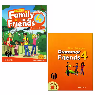 کتاب Family and Friends 4 اثر Naomi Simmons And Eileen Flannigan انتشارات الوندپویان دو جلدی
