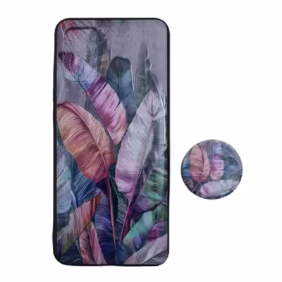 کاور طرح برگ کد 211 مناسب برای گوشی موبایل سامسونگ Galaxy A02s / M02s به همراه پاپ سوکت