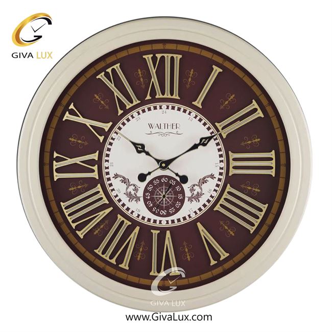 ساعت دیواری اورجینال والتر چوب کرم| کد رفرنس 7021CR