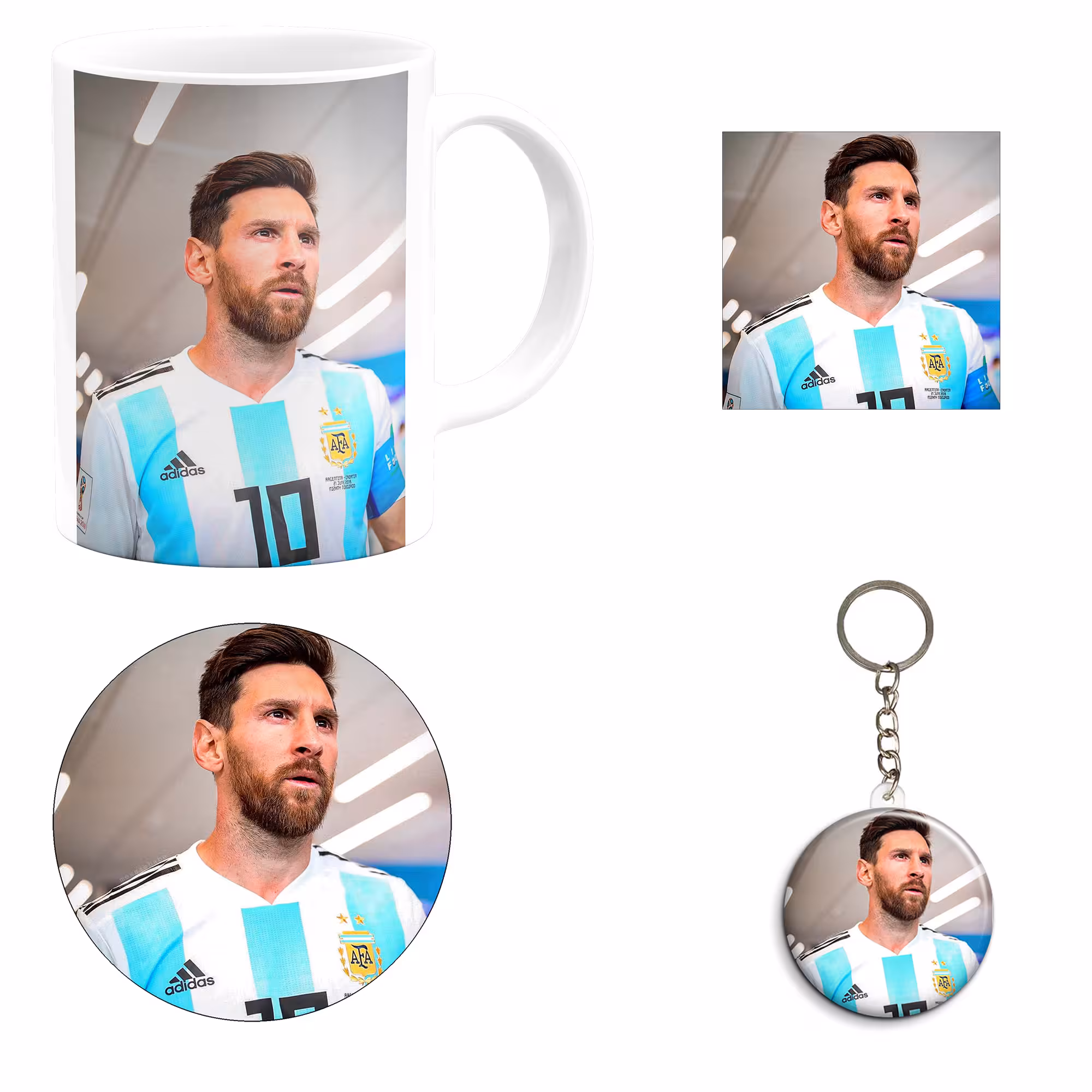 ست هدیه ماگ مدل لیونل مسی طرح Lionel Messi کد M15