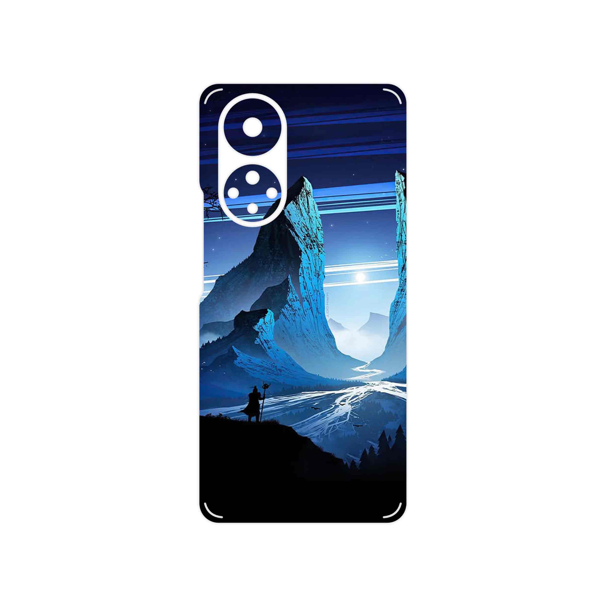 برچسب پوششی ماهوت مدل Blue Mountains Digital Art مناسب برای گوشی موبایل آنر 50
