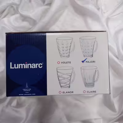 لیوان لومینارک مدل ماژور بسته 6 عددی