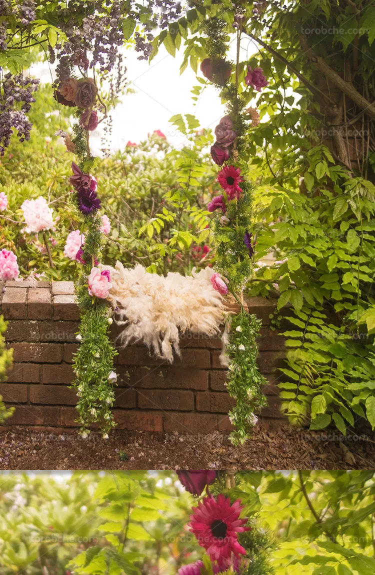 بک دراپ عکاسی نوزاد طبیعت | گرافیک با طعم تربچه