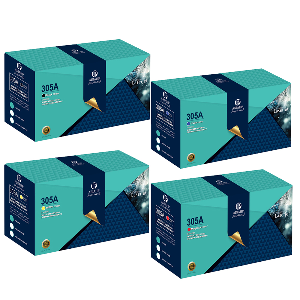 پک کامل تونر رنگی آریا اچ پی مدل 305A