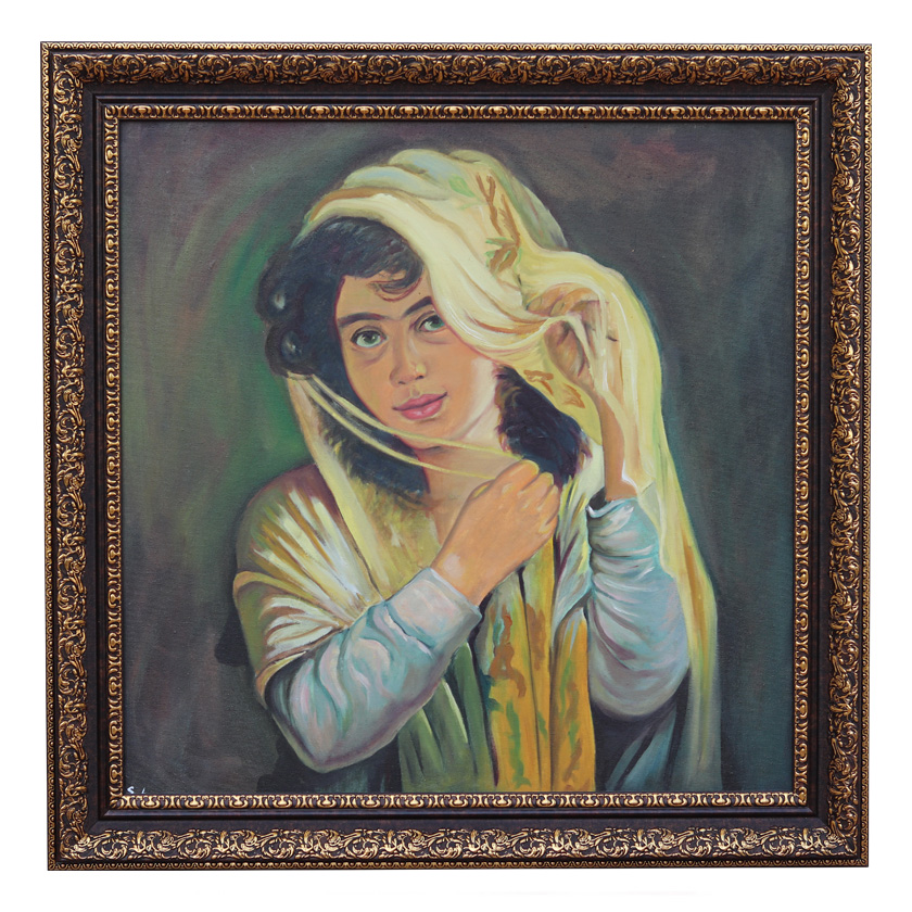 تابلو نقاشی رنگ روغن مدل بهارناز کد S-Kh-03