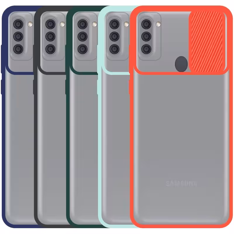 قاب محافظ مناسب برای گوشی Samsung Galaxy A11 مدل ماکرو شیلد محافظ لنزدار طرح پشت مات