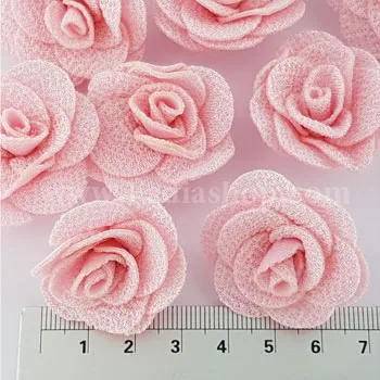 گل رز پارچه ای بزرگ صورتی