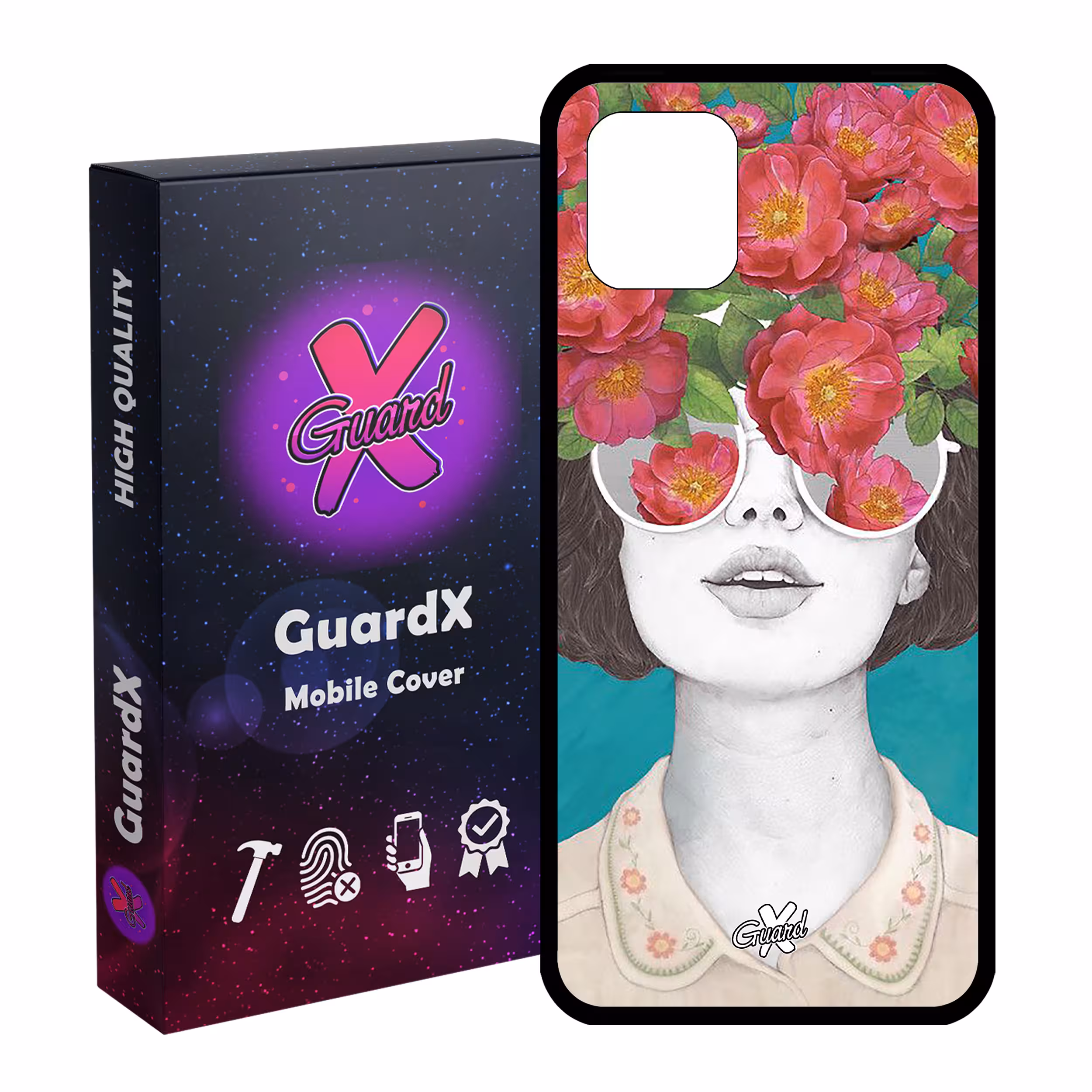 کاور گارد ایکس طرح Girl مدل Glass10148 مناسب برای گوشی موبایل سامسونگ Galaxy Note 10 Lite