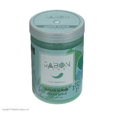 اسکراب شکری لایه بردار پوست ژبن پلاس مدل Green Apple وزن 900 گرم