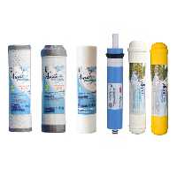 فیلتر دستگاه تصفیه کننده آب آکوا پیورست مدل RO-NEW06 مجموعه 5 عددی به همراه فیلتر ممبران فیلمتک کد 75-1812