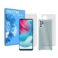 گلس صفحه نمایش و پشت گوشی موتورولا Moto G60S مدل شفاف برند تکنو کد SS
