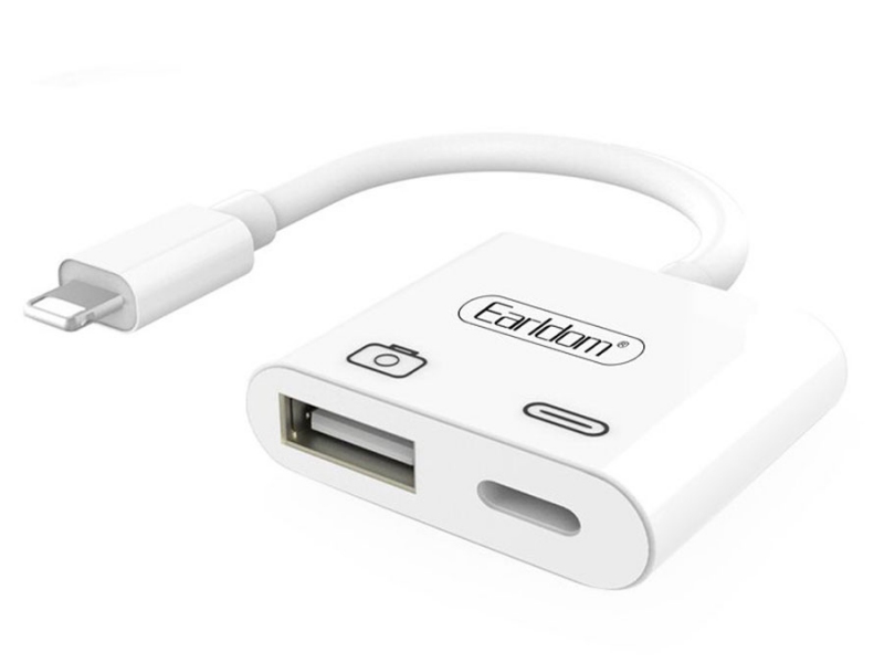 مبدل لایتنینگ به USB/لایتنینگ ارلدام مدل ET-OT43