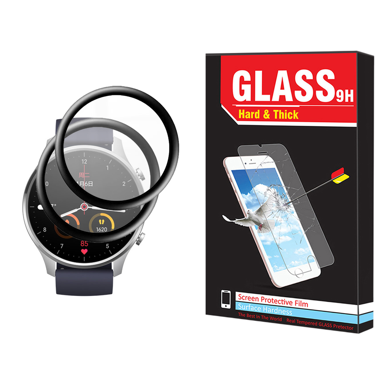 محافظ صفحه نمایش نانو هارد اند تیک مدل NHT مناسب برای ساعت هوشمند شیائومی Mi Watch Color بسته دو عددی