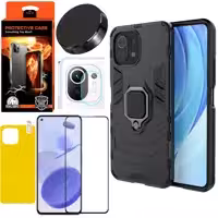 کاور کینگ کونگ مدل BATMAN مناسب برای گوشی موبایل شیائومی Mi 11 Lite/Ne به همراه محافظ صفحه نمایش و محافظ لنز دوربین و برچسب محافظ پشت گوشی و پایه نگهدارنده