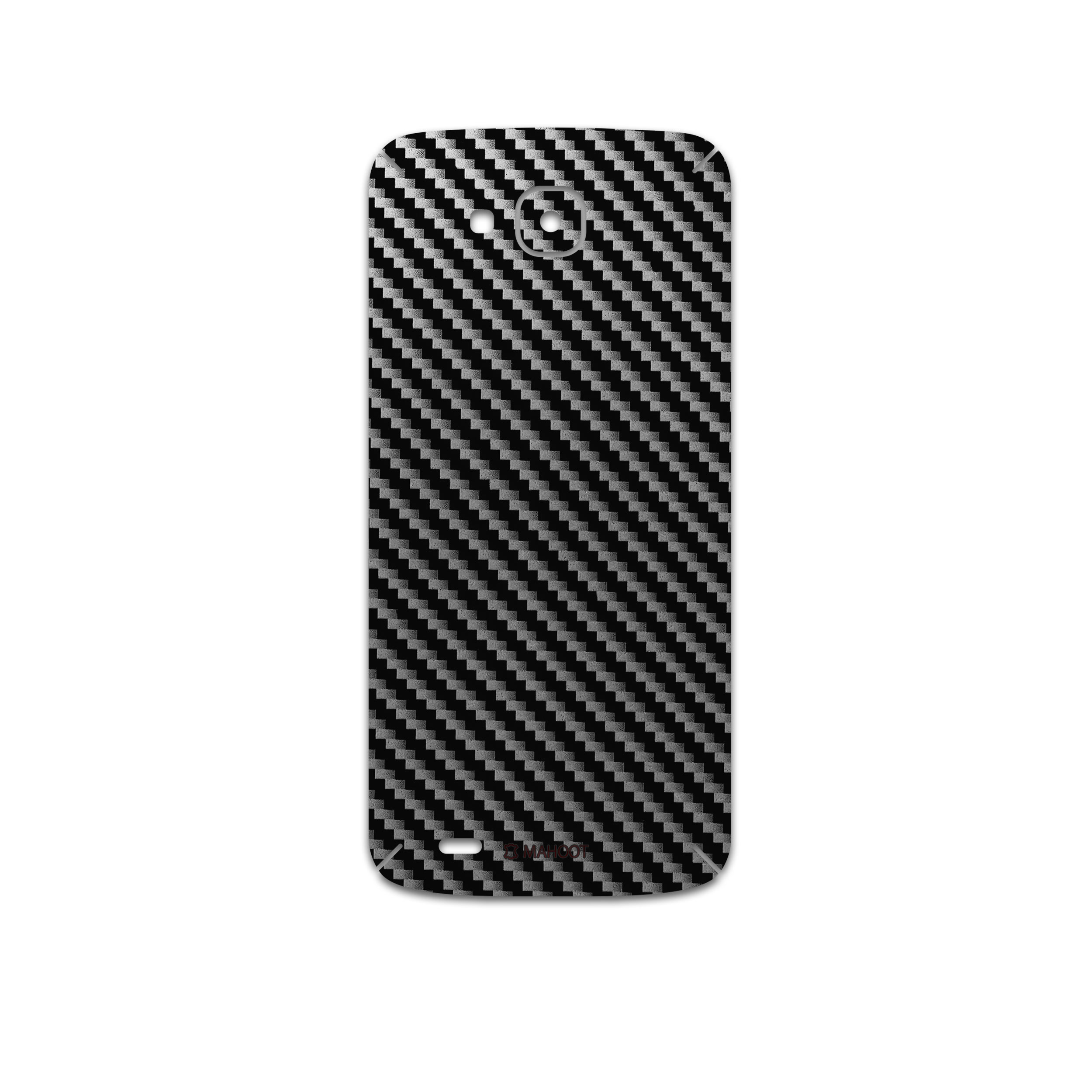 برچسب پوششی ماهوت مدل Glossy-Silver-Fiber مناسب برای گوشی موبایل ال جی X venture