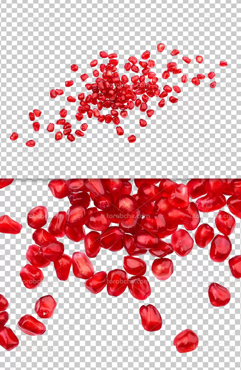 عکس دانه انار دوربری شده | گرافیک با طعم تربچه