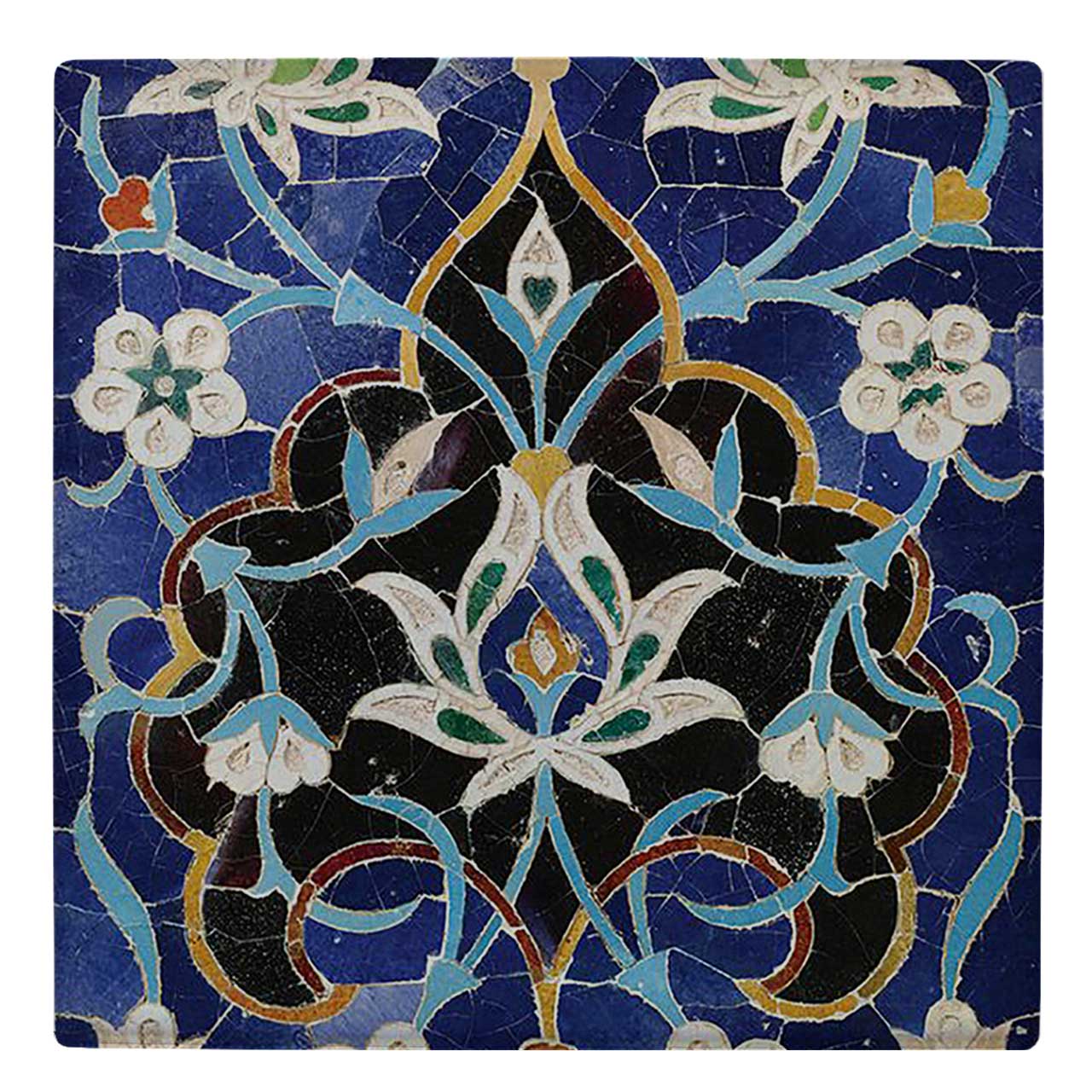 کاشی کارنیلا طرح نقوش هندسی ایرانی مدل لوحی کد WKB202