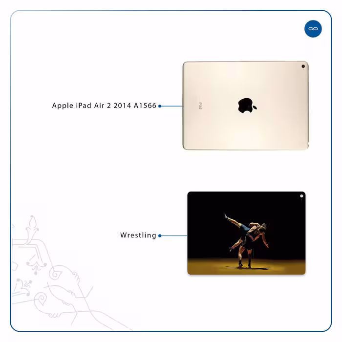 برچسب پوششی ماهوت مدل Wrestling مناسب برای تبلت اپل iPad Air 2 2014 A1566