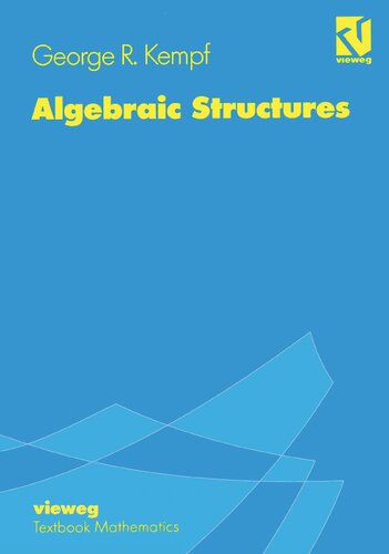 خرید و دانلود نسخه کامل کتاب Algebraic Structures