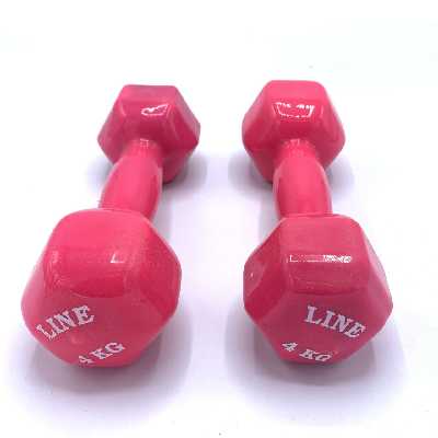 دمبل لاين کد L04 وزن 4 کیلوگرم بسته ۲ عددی