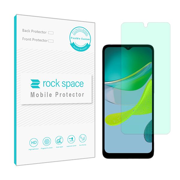 گلس  موتورولا Moto E13 مدل نانو هیدروژل گرین لایت برند راک اسپیس کد S