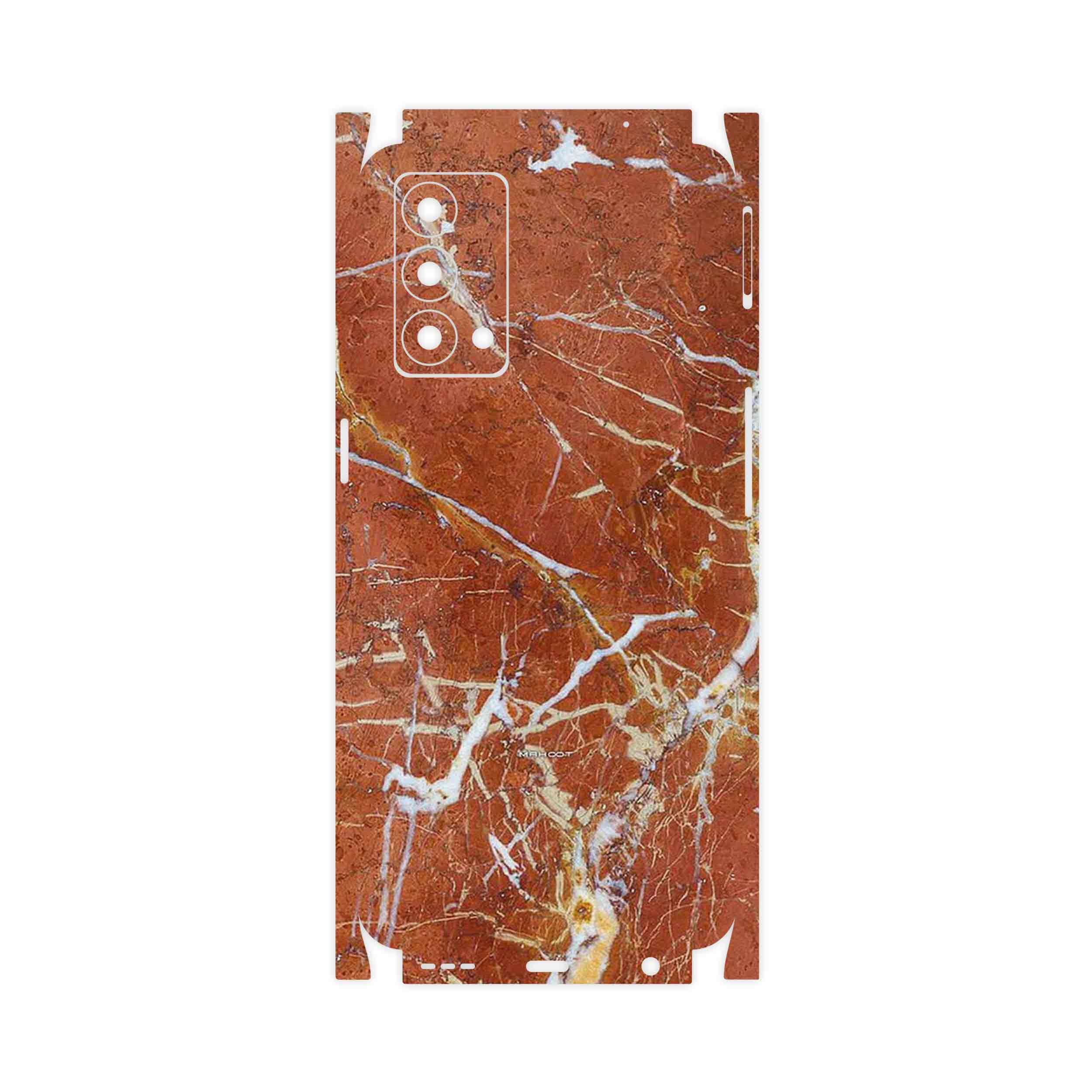 برچسب پوششی ماهوت مدل Red Marble-FullSkin مناسب برای گوشی موبایل ریلمی GT Master
