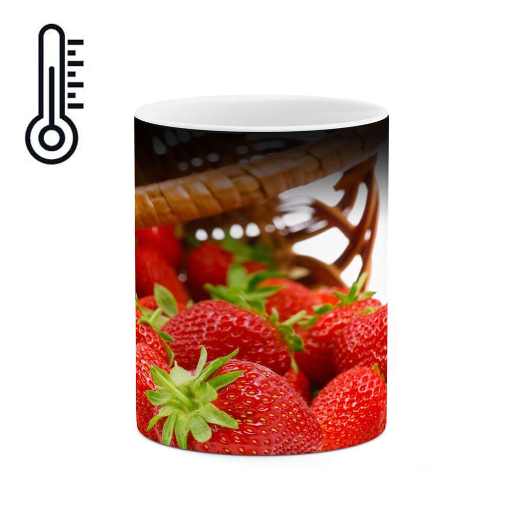 ماگ حرارتی طرح توت فرنگی مدل mgph11143