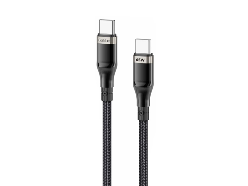 کابل شارژ دو سر تایپ سی 65 وات 2 متری ارلدام Earldom EC-150 PD Charging Cable
