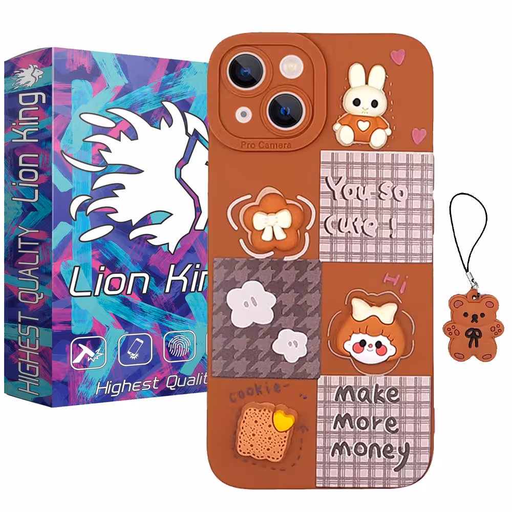 کاور لاین کینگ مدل kutecase مناسب برای گوشی موبایل اپل IPhone 14 pro به همراه بندآویز