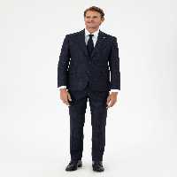 کت و شلوار مردانه سرمه ای پیرکاردین - فروشگاه لباس شهرمون