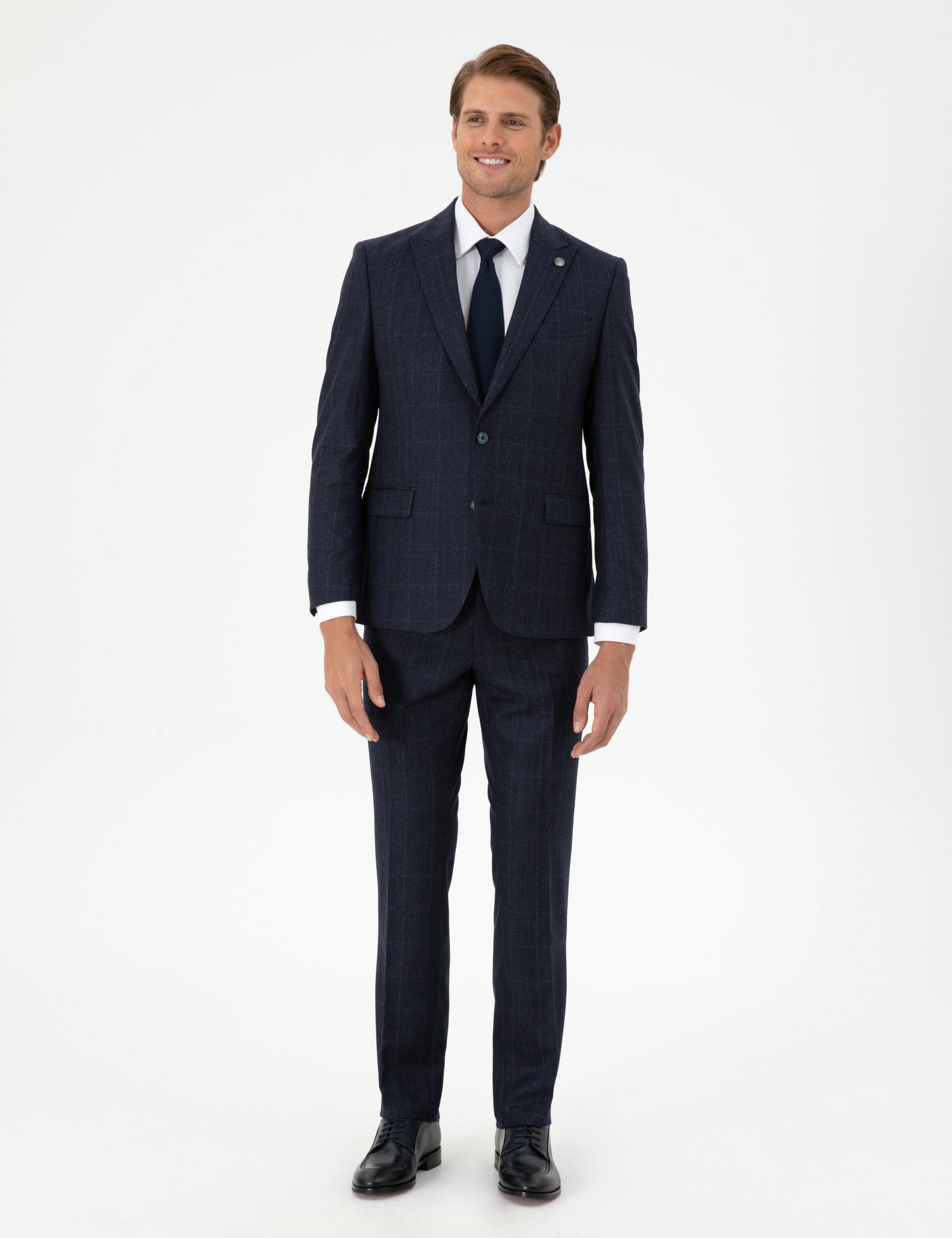 کت و شلوار مردانه سرمه ای پیرکاردین - فروشگاه لباس شهرمون