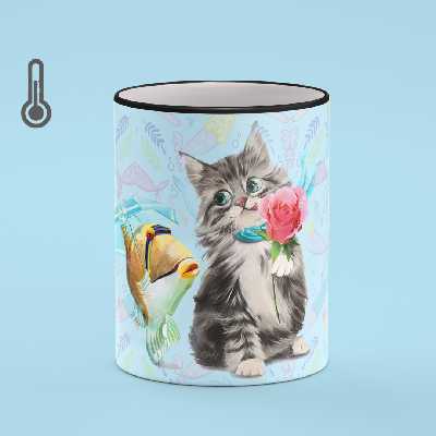 ماگ حرارتی بیگ ماگ مدل گربه کد5374