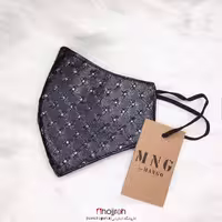 اطلاعات ، قیمت و خرید ماسک 2 لایه چرم و اسپان طرح MANGO کدSI17