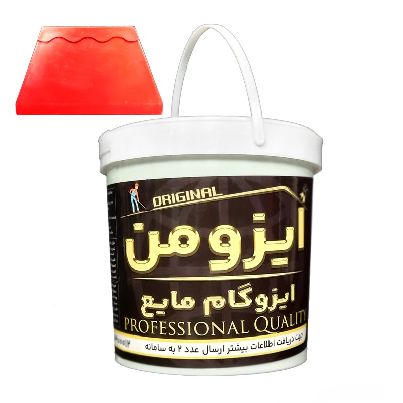 ایزوگام مایع ایزومن4 لیتری نانوپلیمر الیافدار، مشکی ارسال پس کرایه چاپار یا تیپاکس