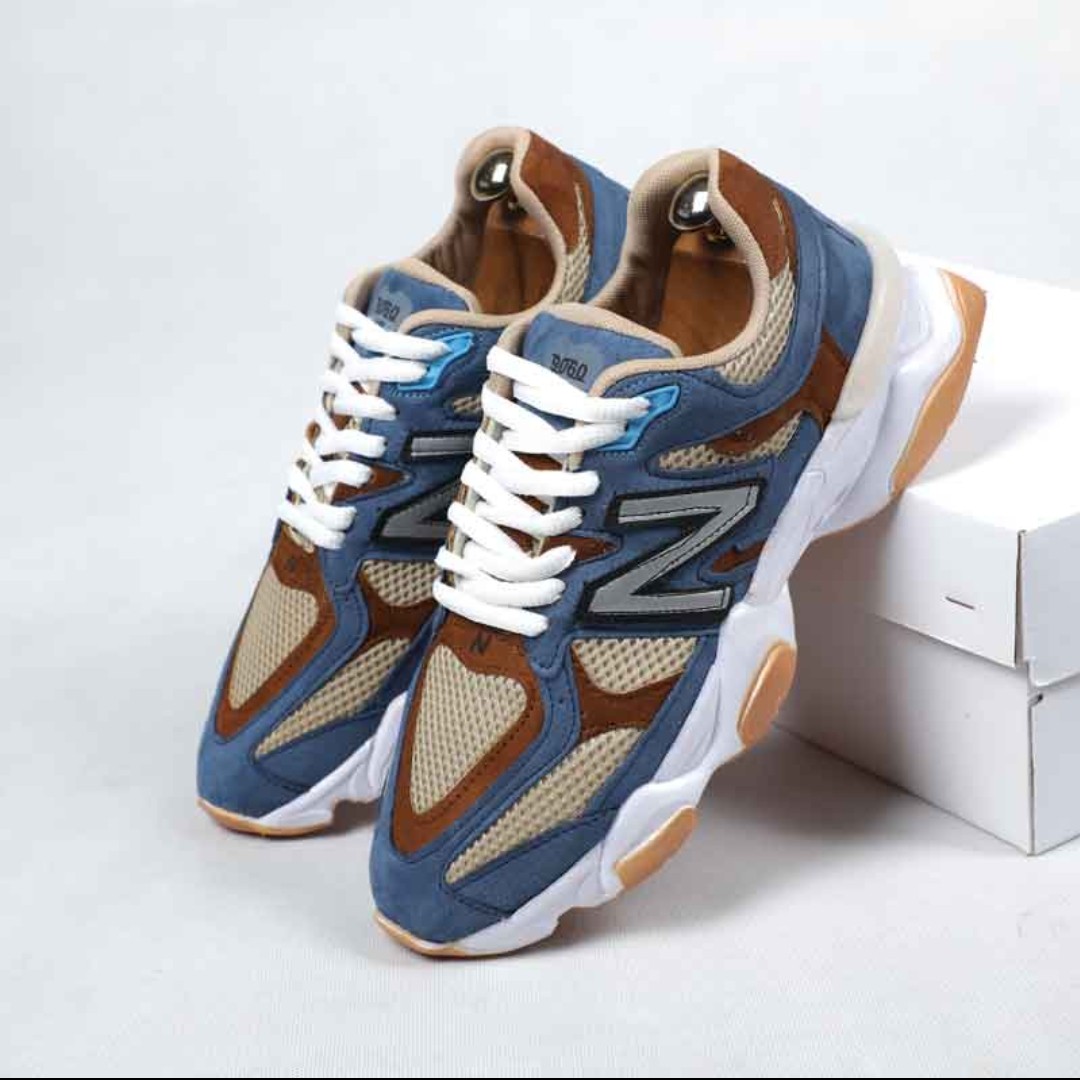 کتونی مردانه نیوبالانس JFG سرمه ای کرم باتیس بوتیک