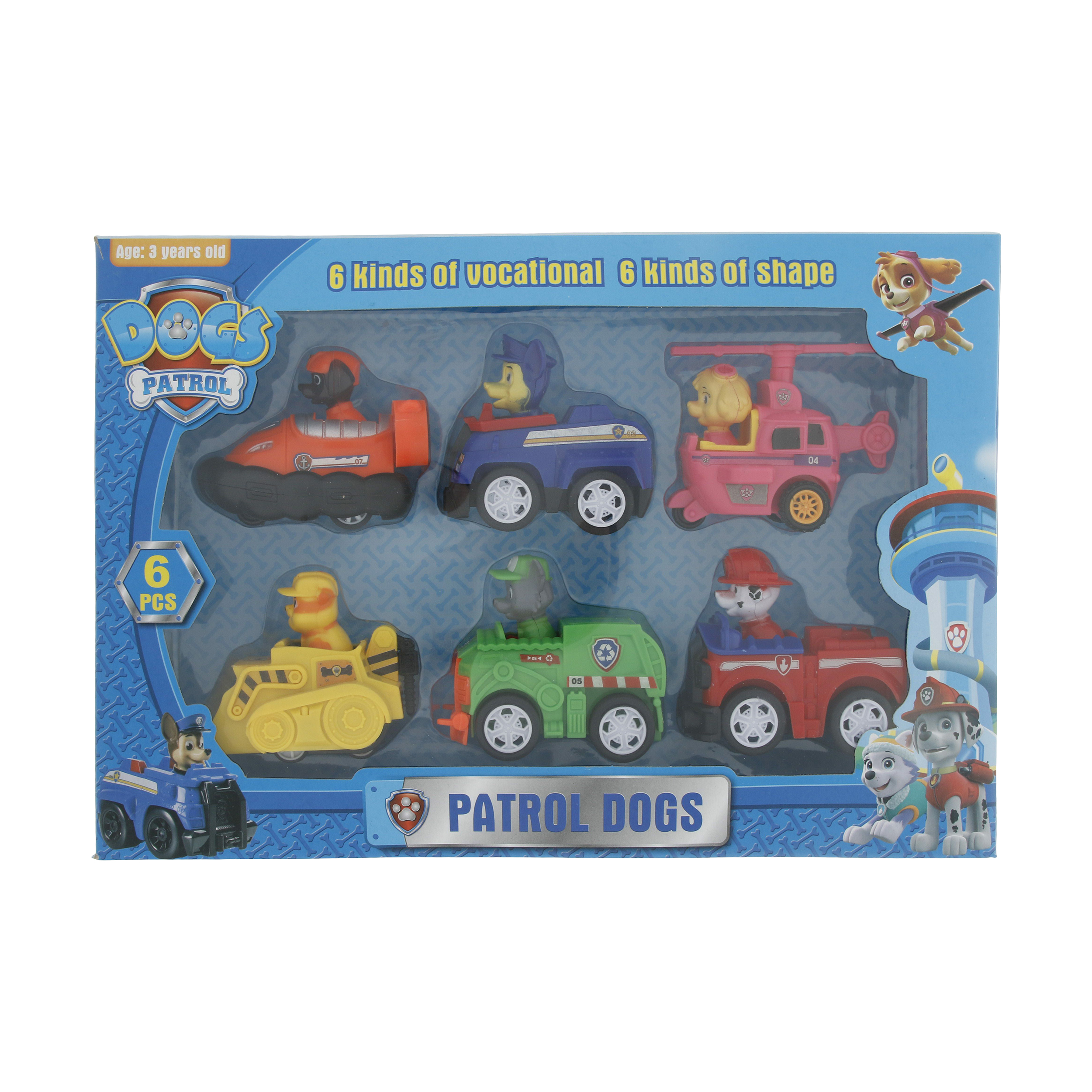 ست ماشین بازی مدل Patrol dogs-G6