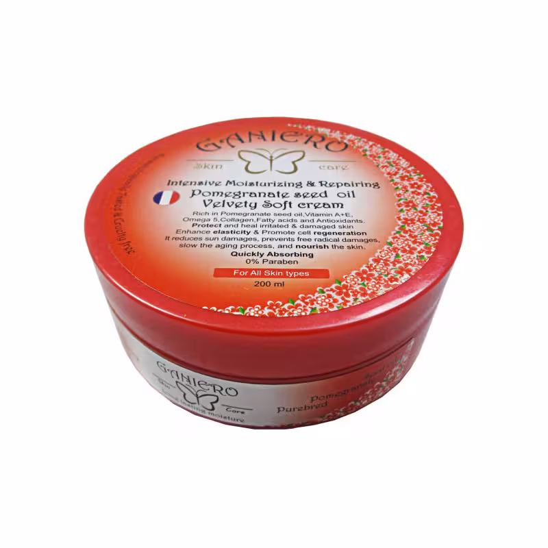 کرم مرطوب کننده گانیرو مدل روغن هسته انار حجم 200 میلی لیتر