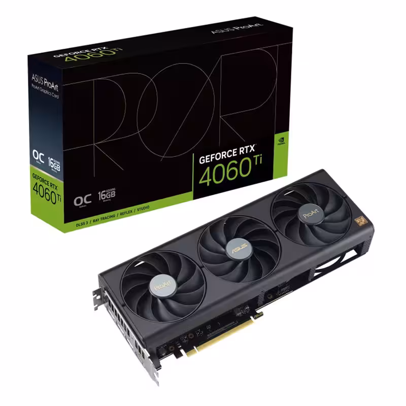 کارت گرافیک ایسوس مدل PROART-RTX4060TI-O16G | آرکا 90