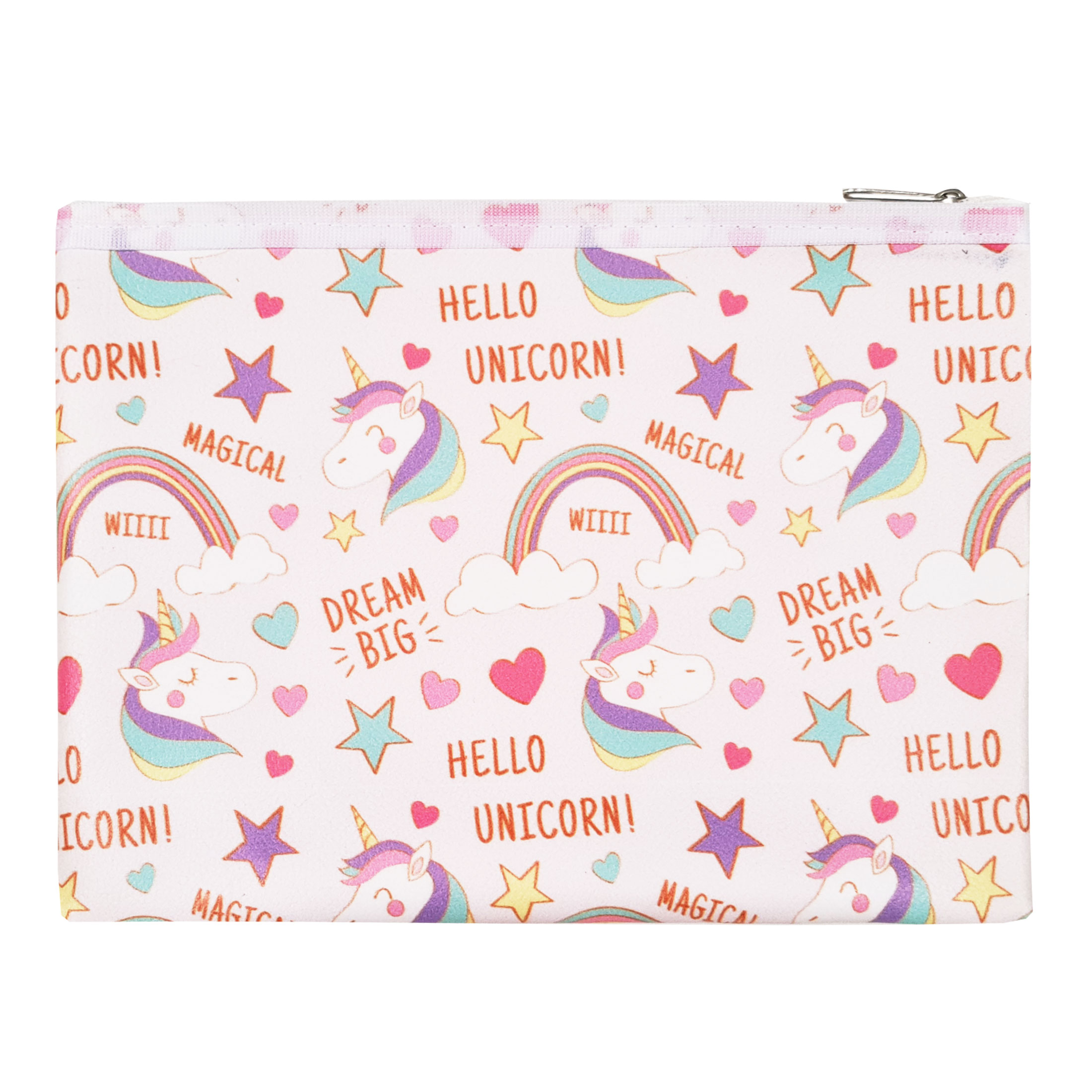 پوشه مدل زیپ دار طرح یونیکورن تک شاخ کد LFA030518