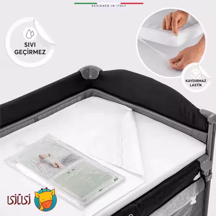 محافظ تشک ضد آب کش‌ دار کودک اله‌ له ابعاد 70×110 سانتی‌ متر