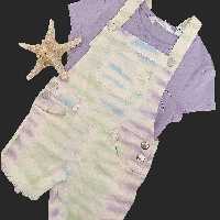 بیلر شورتکی ، شلوار پیشبندی شورتکی سایز 3 و 4 سال 