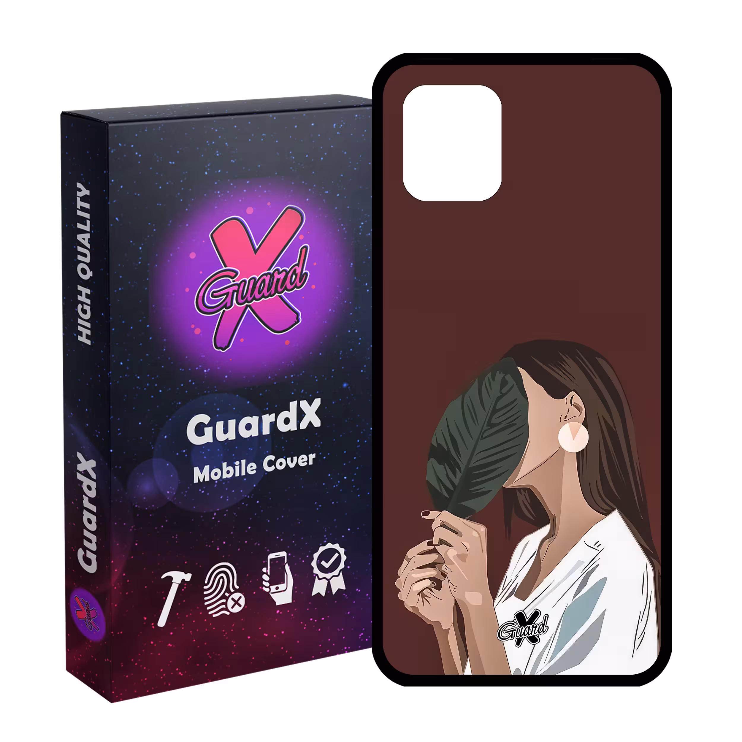 کاور گارد ایکس طرح دختر مدل Glass10476 مناسب برای گوشی موبایل سامسونگ Galaxy Note 10 Lite / A81