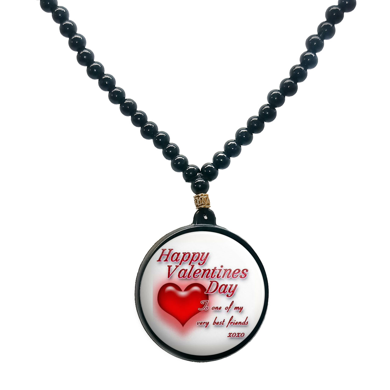 گردنبند پرمانه طرح عاشقانه کد pmd.1259 مدل دو طرفه